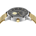 Trnda Men's Stainless Steel Watch, Gradient Gray Dial | Tr43sgld